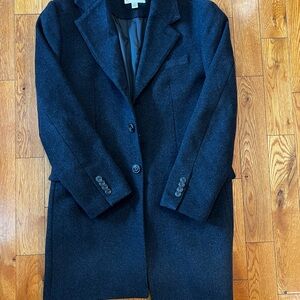 Joseph Abboud Charcoal Wool Peacoat